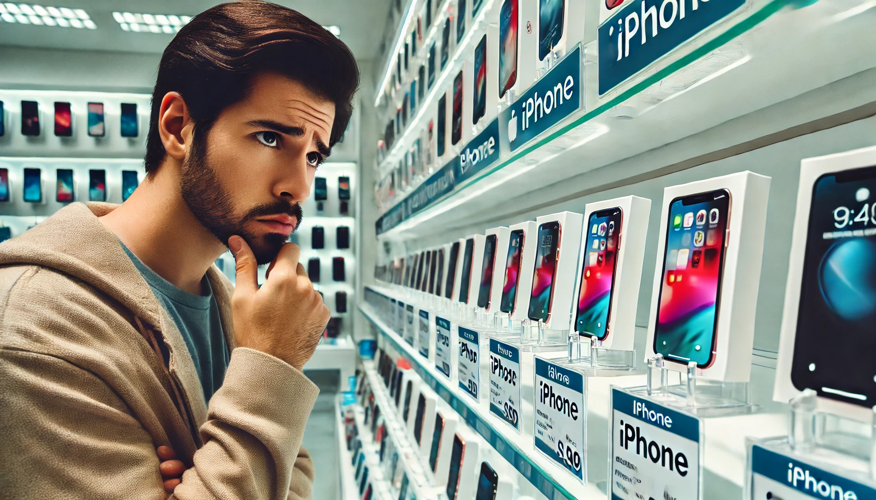 The high prices and limited variety of iOS products make it challenging for customers to choose an iPhone.