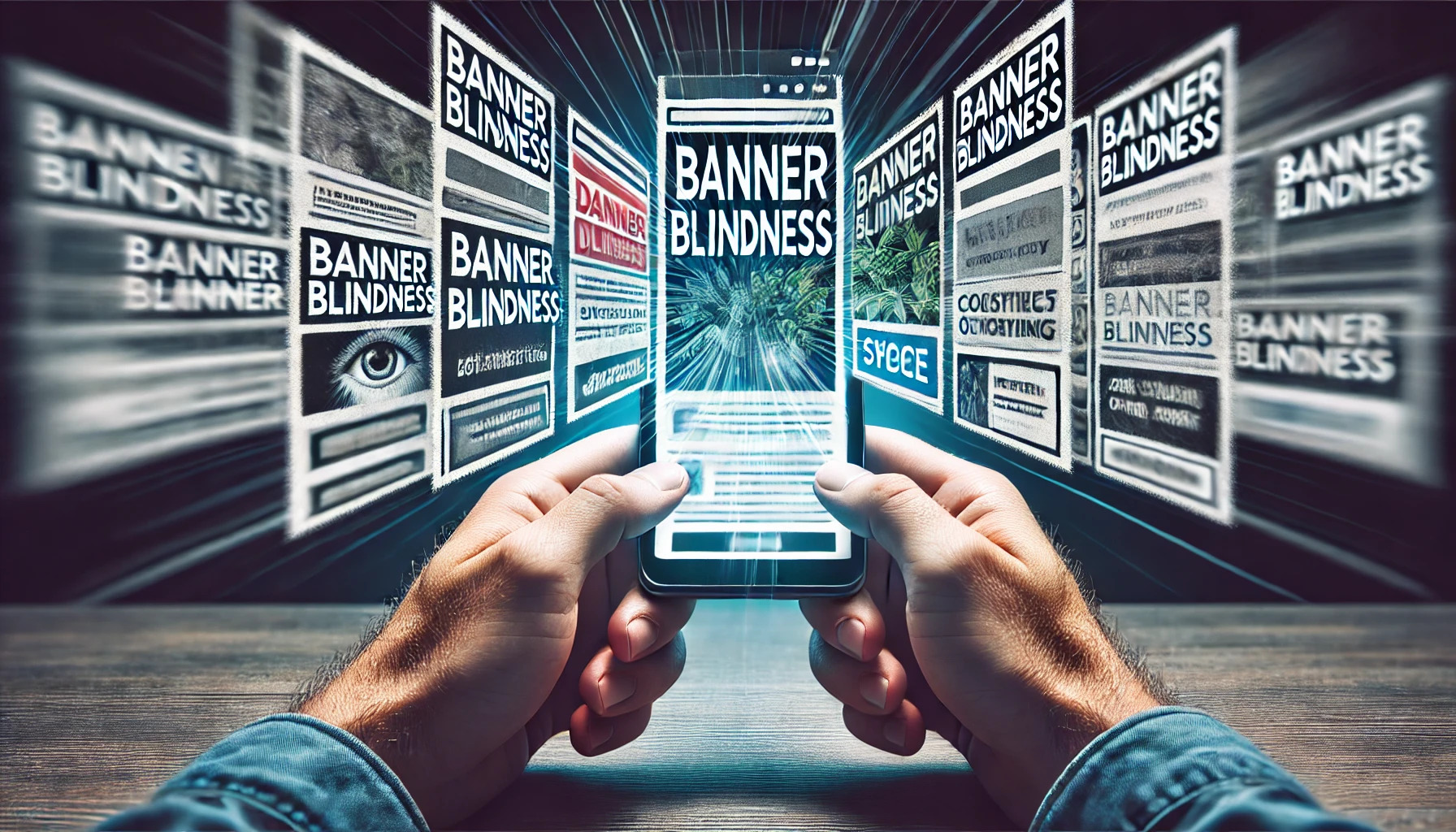 Banner blindness is the phenomenon where users ignore online ads.